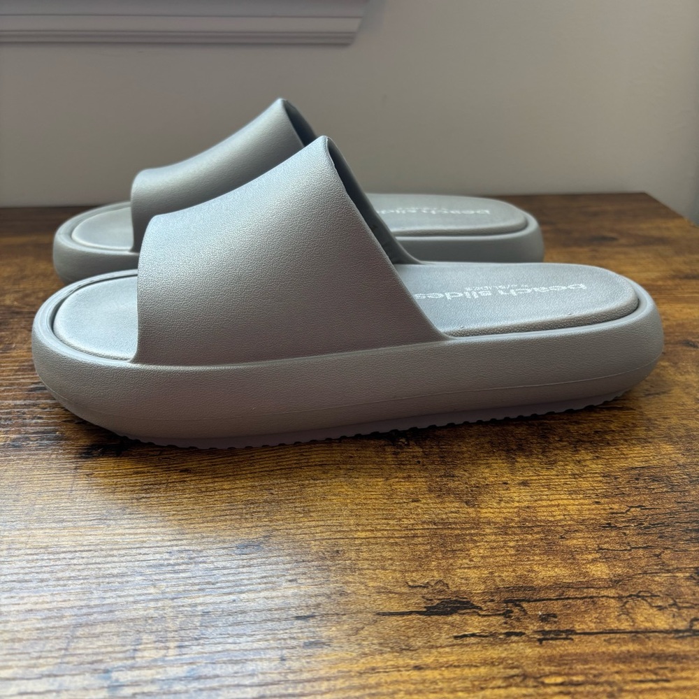 J/Slides SQUISH Gray EVA Squish Open Toe Slide Women's Size 10 NEW in Box Beach - Picture 7 of 14